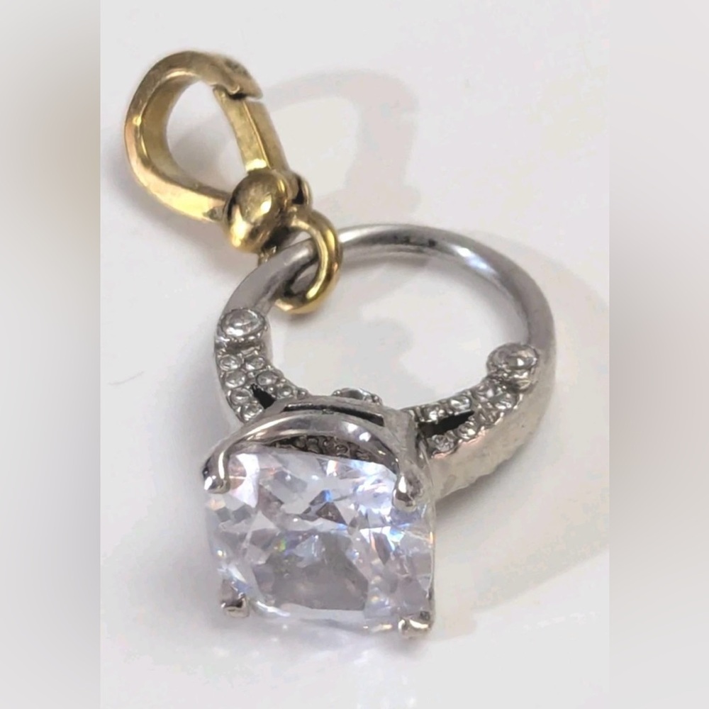 Juicy Couture Engagement Ring Silver Gold Charm 2008